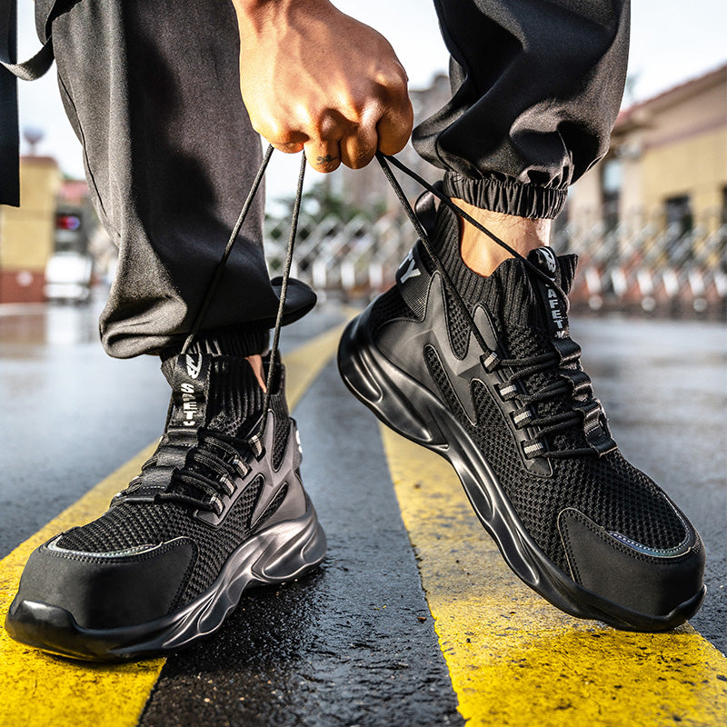 Buty robocze S1P z wkładką ochronną i metalowym noskiem dla mężczyzn