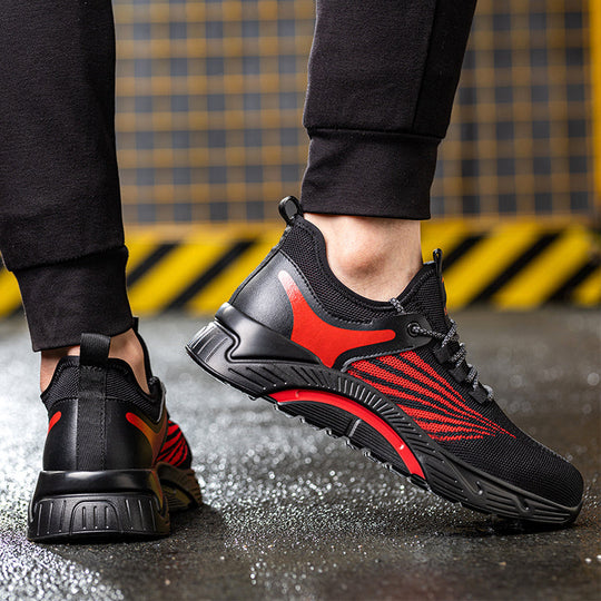 Buty robocze S1P z podeszwą ochronną dla mężczyzn – lekkie z przewiewną cholewką