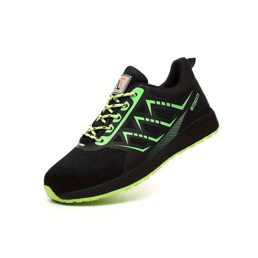 Buty robocze męskie z noskiem stalowym - lekkie, sportowe i antypoślizgowe