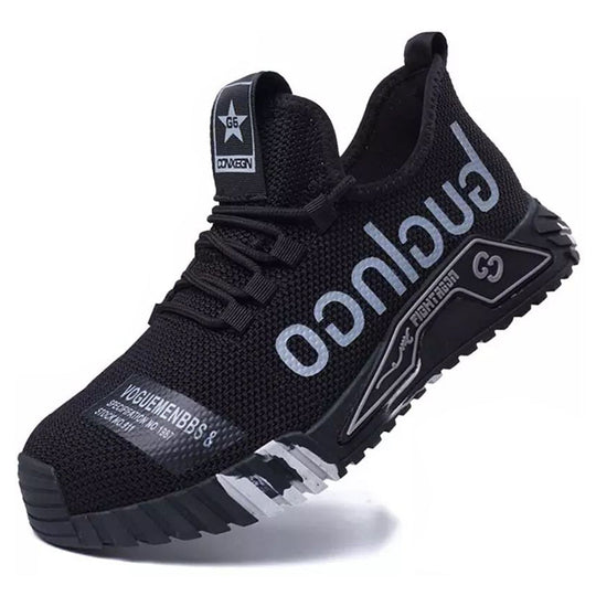 Buty robocze męskie S1P – lekkie z noskiem z tworzywa i siateczką