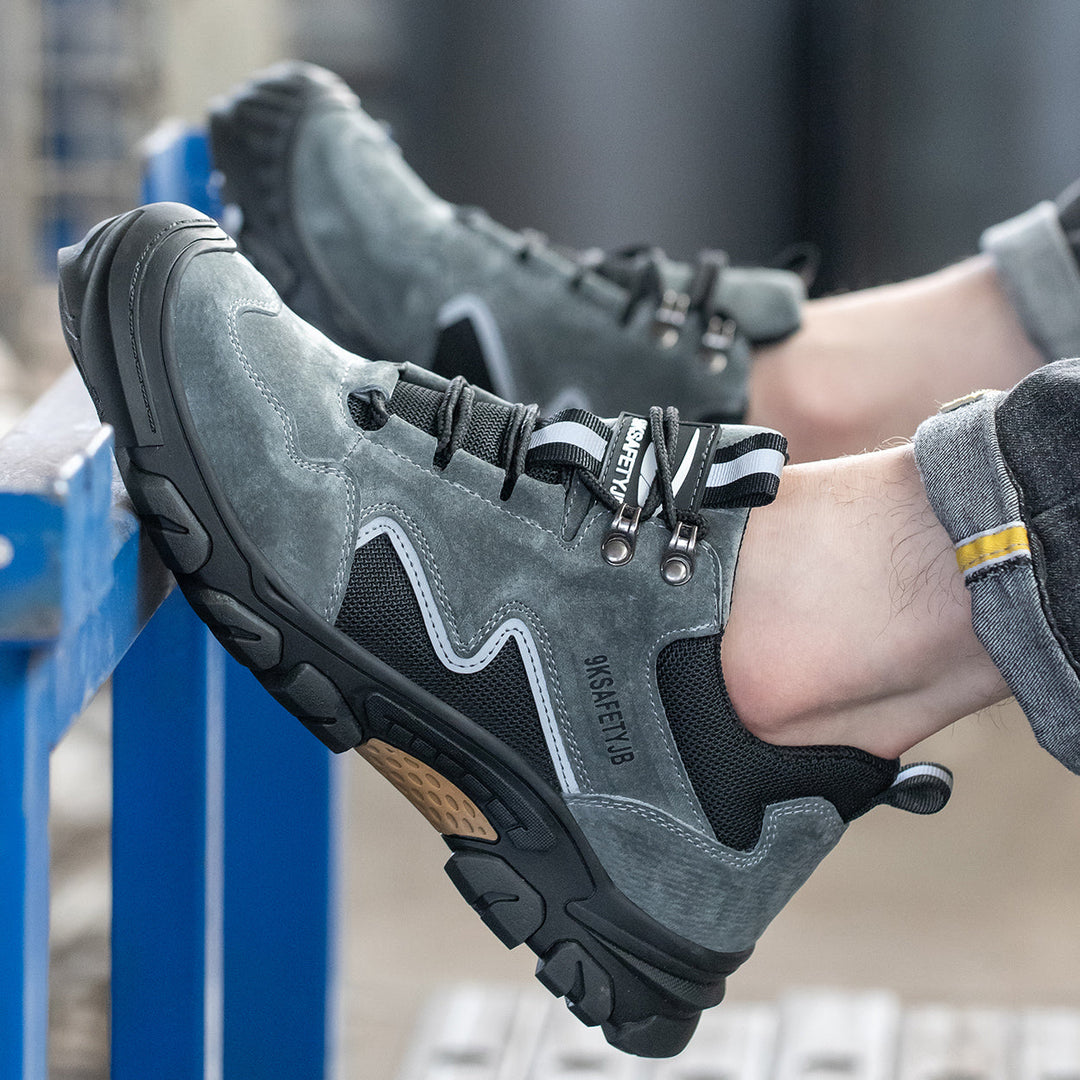 Buty robocze z podeszwą odporną na przebicie i noskiem z metalu dla mężczyzn