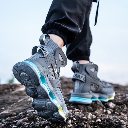 Buty robocze męskie z kevlarową podeszwą i stalowym noskiem - oddychające