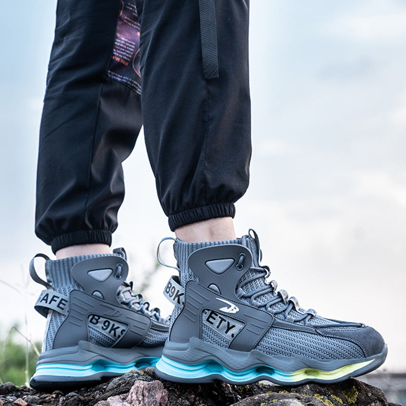 Buty robocze męskie z kevlarową podeszwą i stalowym noskiem - oddychające