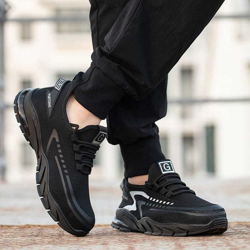 Buty robocze sportowe z noskiem metalowym dla mężczyzn – lekkie z przewiewną cholewką