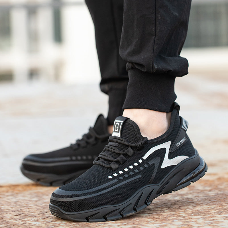 Buty robocze sportowe z noskiem metalowym dla mężczyzn – lekkie z przewiewną cholewką