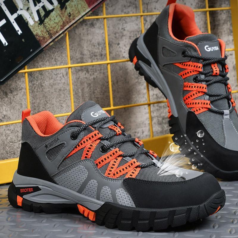 Buty robocze męskie - lekkie z metalowym noskiem i przyczepną podeszwą