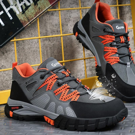 Buty robocze męskie - lekkie z metalowym noskiem i przyczepną podeszwą