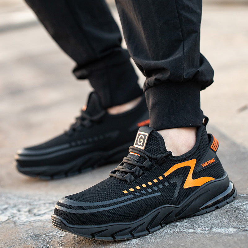 Buty robocze sportowe z noskiem metalowym dla mężczyzn – lekkie z przewiewną cholewką