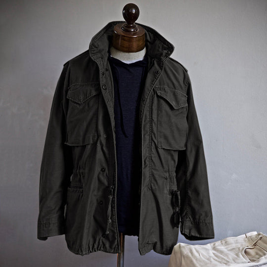 Kurtka męska utility vintage z kieszeniami - stylowa na każdą pogodę