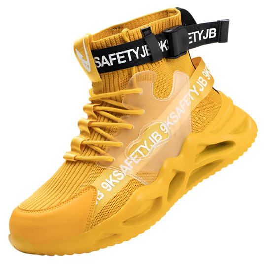 Buty robocze męskie lekkie ze stalowym noskiem - kevlar i antypoślizgowe