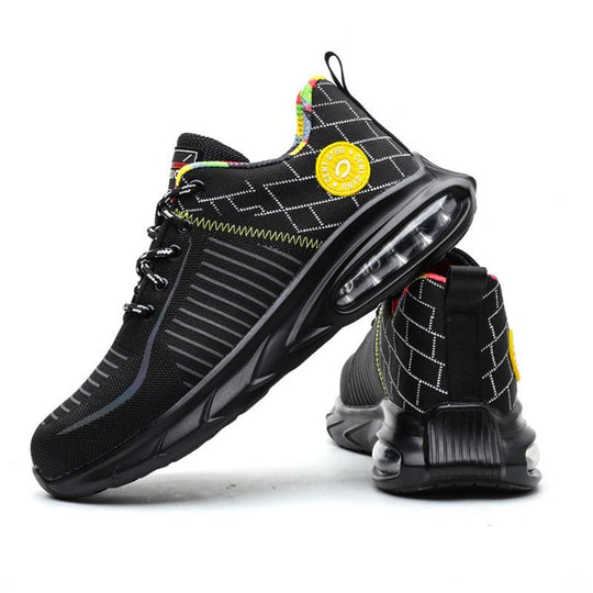 Buty robocze z noskiem metalowym dla mężczyzn – lekkie z przewiewną cholewką