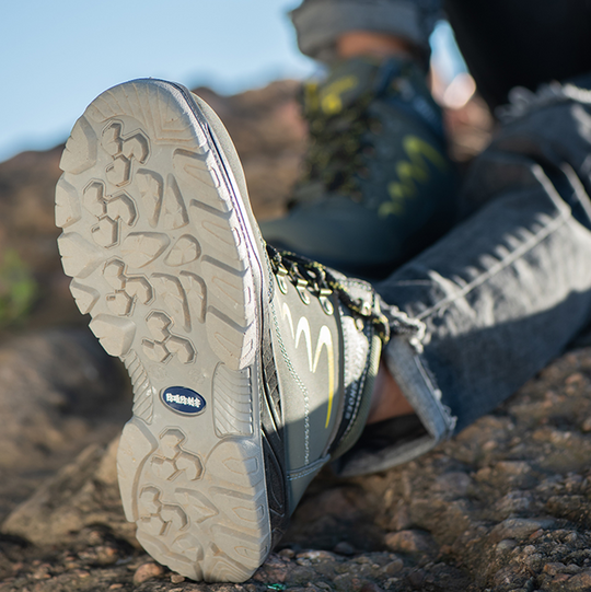 Buty robocze męskie z kevlarową podeszwą - skórzane, wodoodporne, bhp