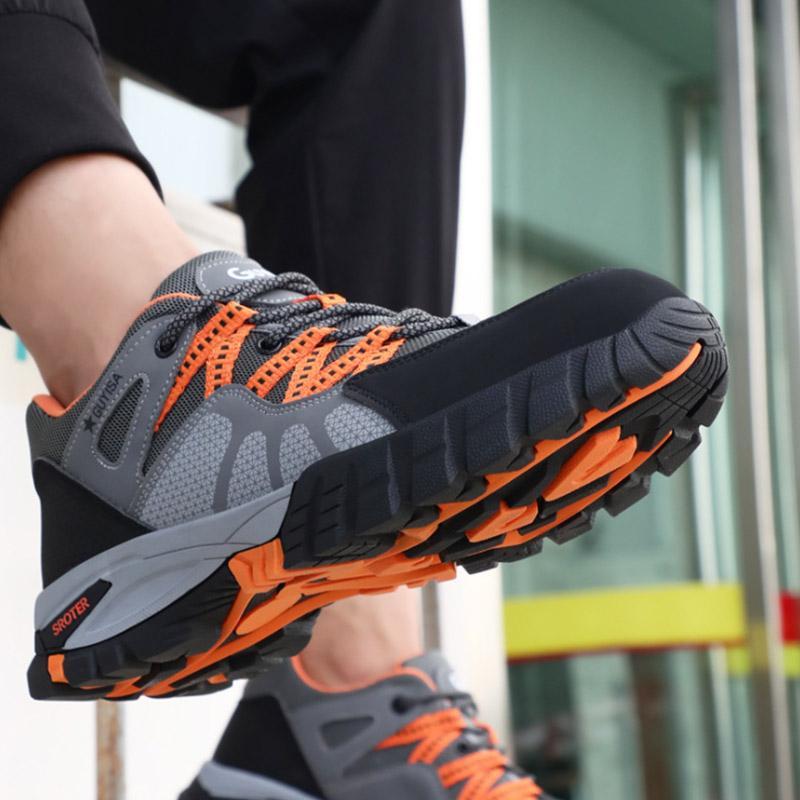 Buty robocze męskie - lekkie z metalowym noskiem i przyczepną podeszwą