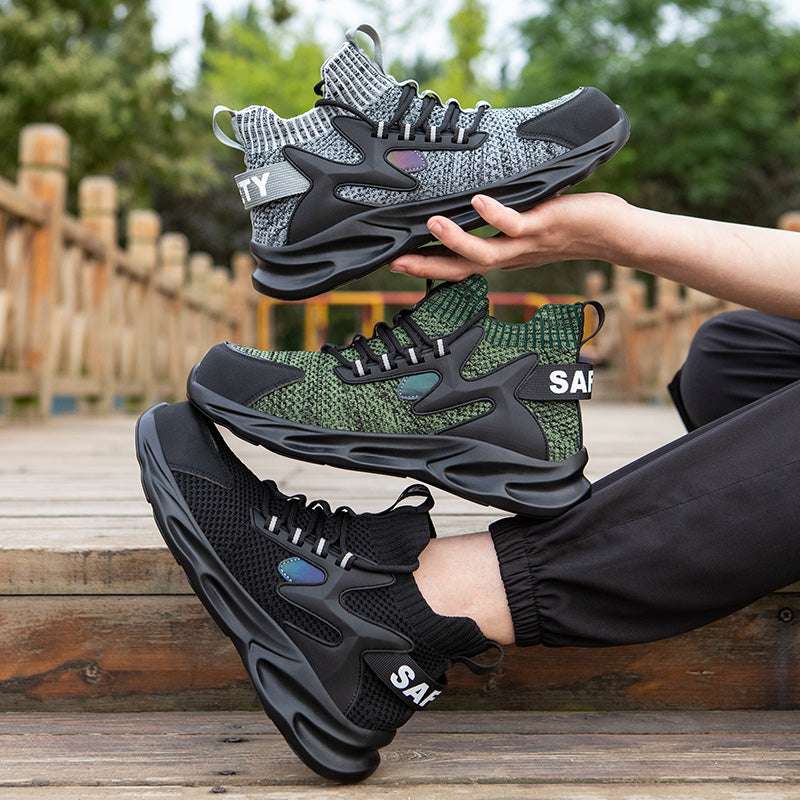 Buty robocze S1P z wkładką ochronną i metalowym noskiem dla mężczyzn