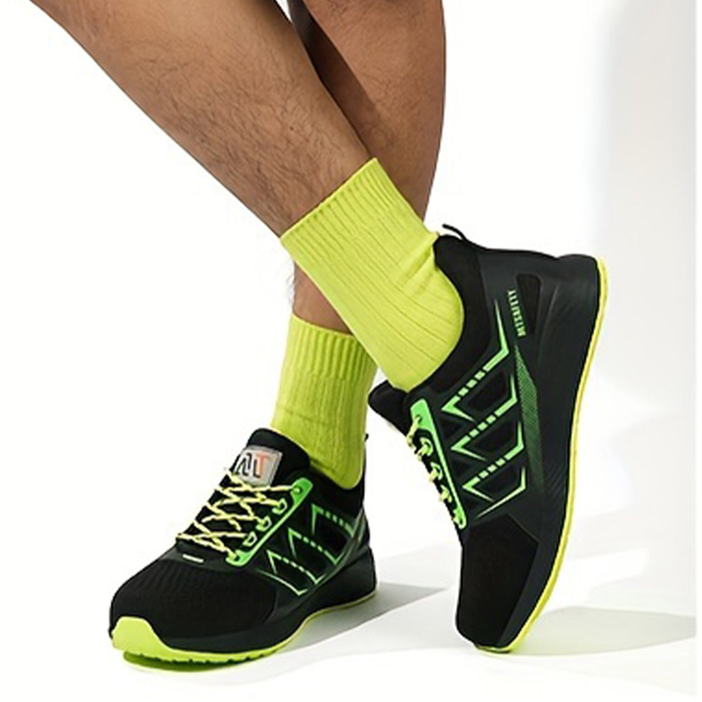 Buty robocze męskie z noskiem stalowym - lekkie, sportowe i antypoślizgowe