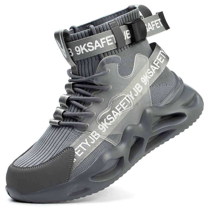 Buty robocze męskie lekkie ze stalowym noskiem - kevlar i antypoślizgowe