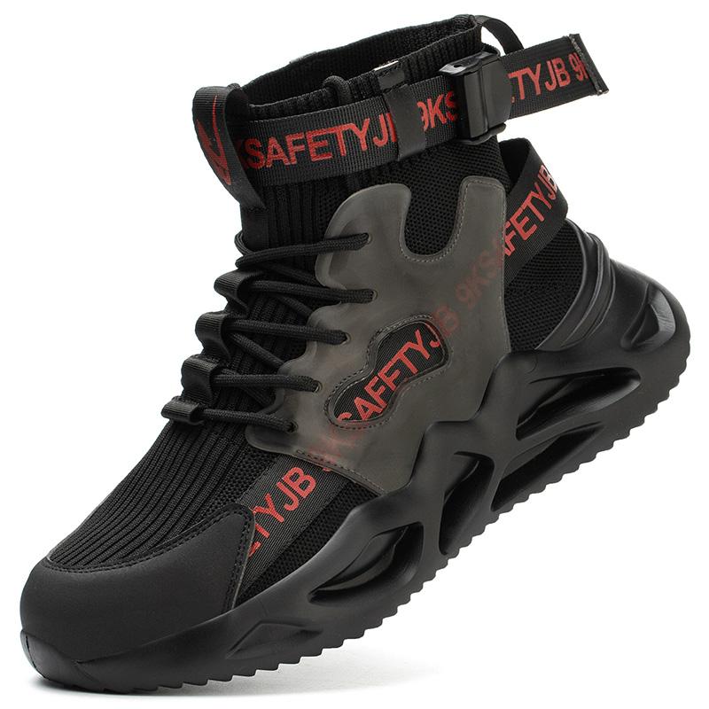 Buty robocze męskie lekkie ze stalowym noskiem - kevlar i antypoślizgowe
