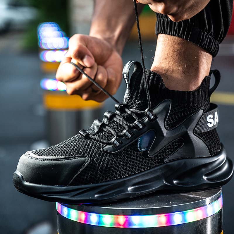 Buty robocze S1P z wkładką ochronną i metalowym noskiem dla mężczyzn
