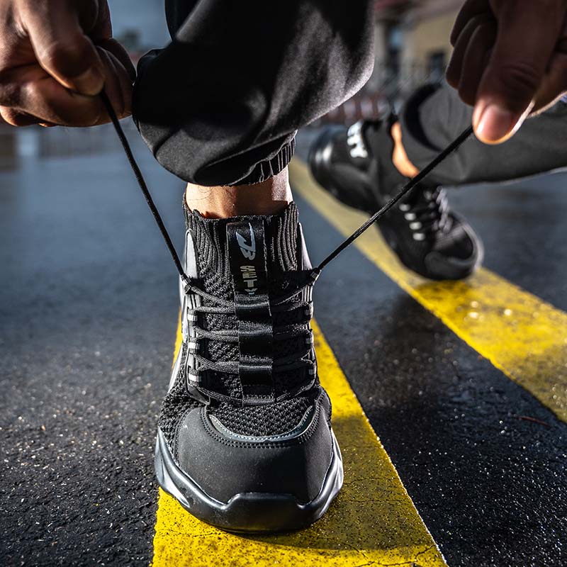 Buty robocze S1P z wkładką ochronną i metalowym noskiem dla mężczyzn