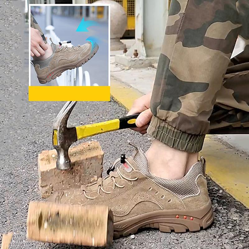 Buty robocze męskie sportowe - lekkie, oddychające i antyprzebiciowe