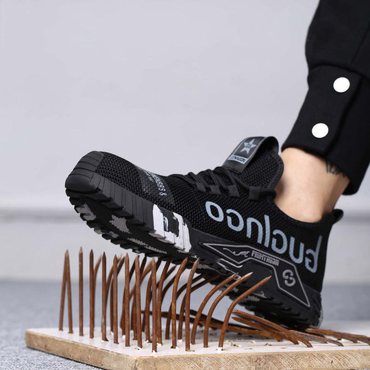 Buty robocze męskie S1P – lekkie z noskiem z tworzywa i siateczką