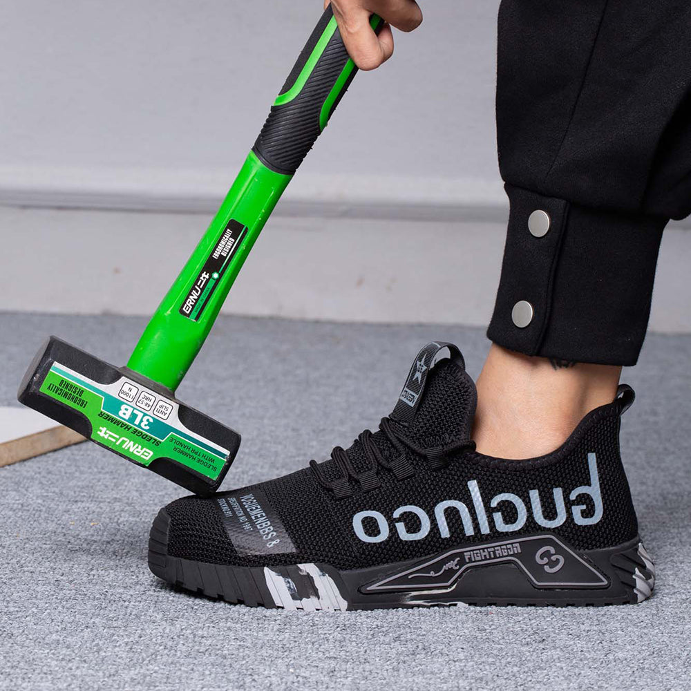 Buty robocze męskie S1P – lekkie z noskiem z tworzywa i siateczką