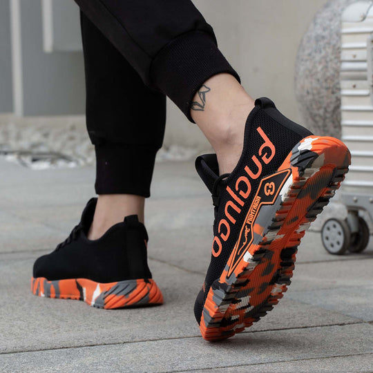 Buty robocze męskie S1P – lekkie z noskiem z tworzywa i siateczką