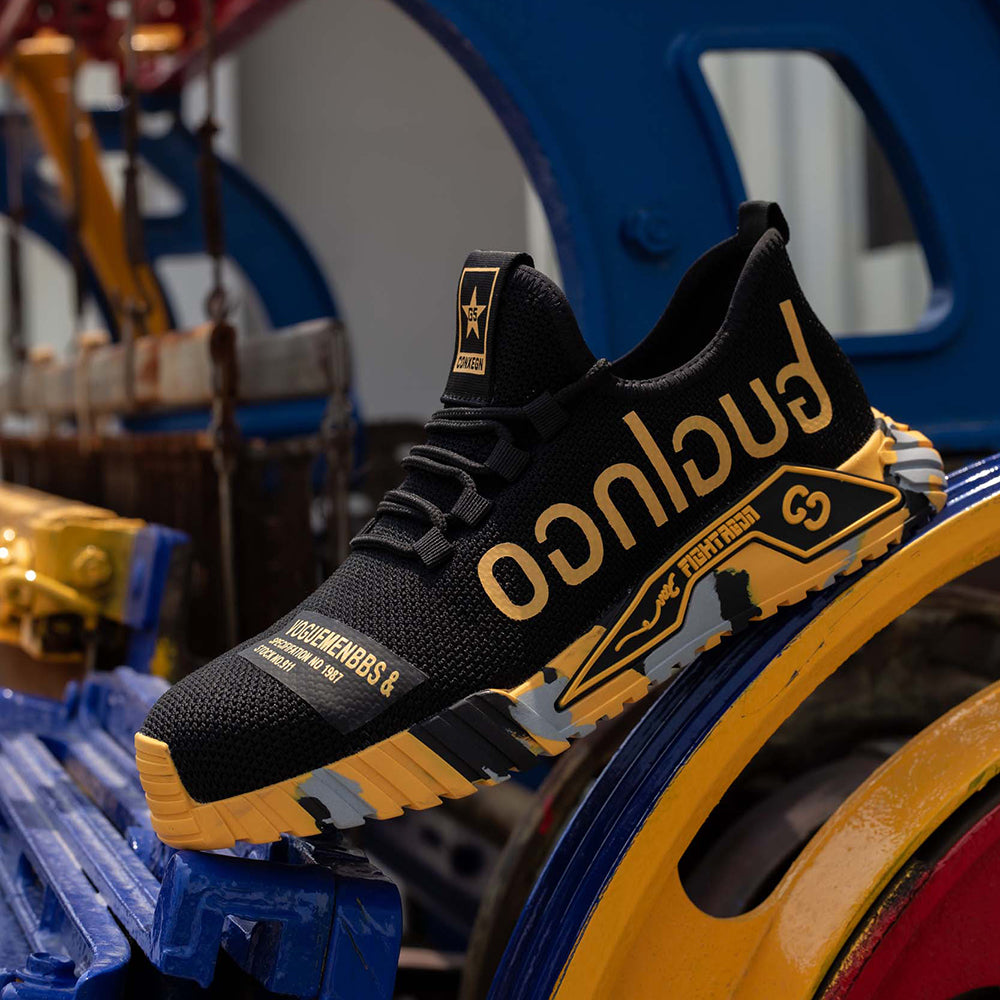 Buty robocze męskie S1P – lekkie z noskiem z tworzywa i siateczką