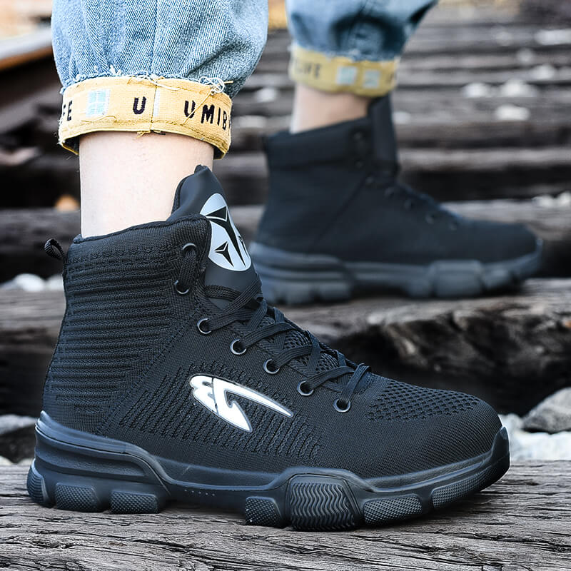 Lekkie Buty Za Kostkę S3 – Męskie Buty Ze Stalowymi Noskami