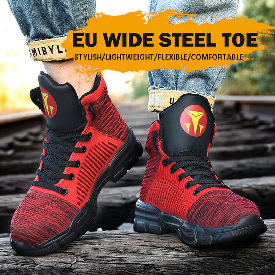 Lekkie Buty Za Kostkę S3 – Męskie Buty Ze Stalowymi Noskami