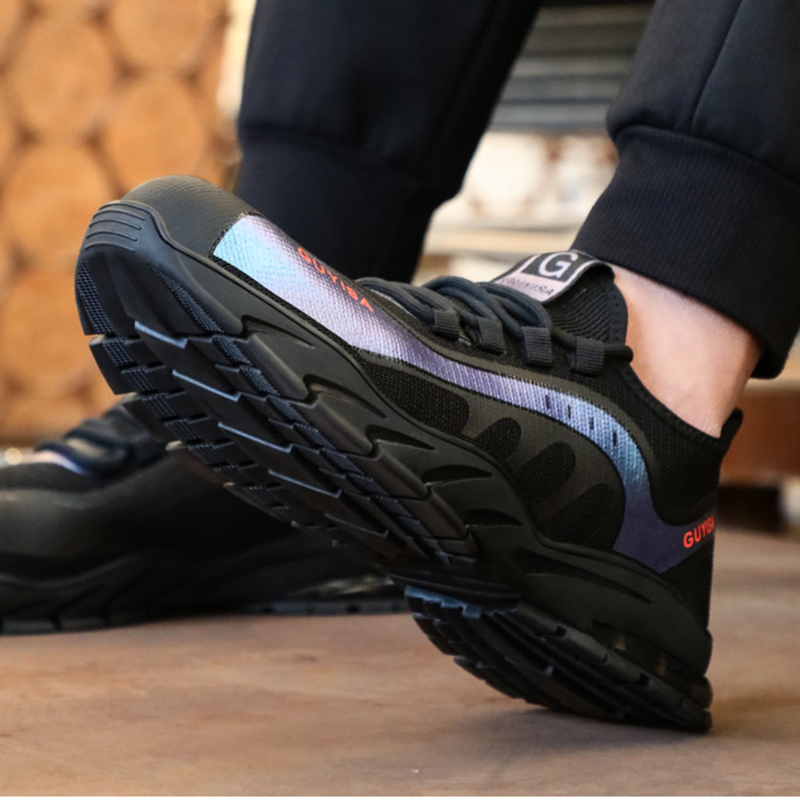 Buty ochronne męskie z kevlaru i stalowym noskiem - lekkie i oddychające