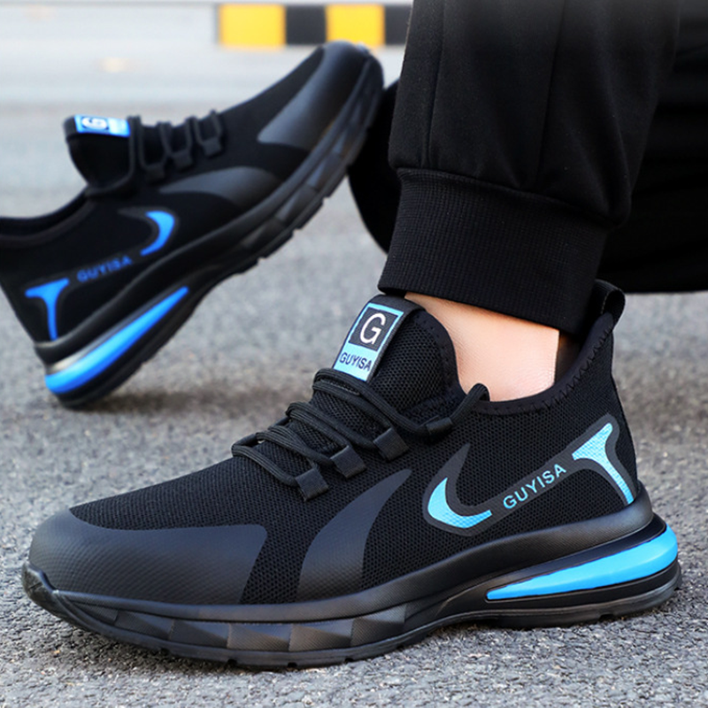 Buty robocze męskie – lekkie z metalowym noskiem i ochronną cholewką