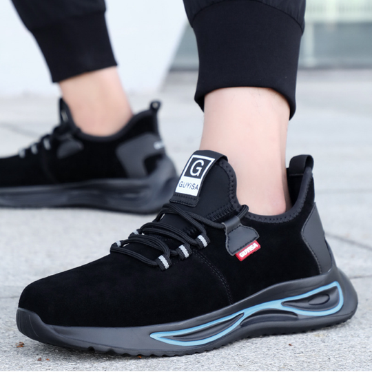 Buty robocze męskie – lekkie z metalowym noskiem i powłoką chroniącą przed wilgocią