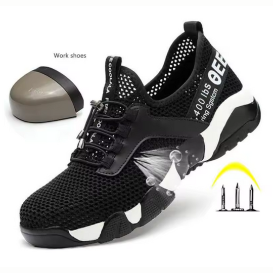 Buty robocze męskie z noskiem stalowym - lekkie, oddychające i trwałe