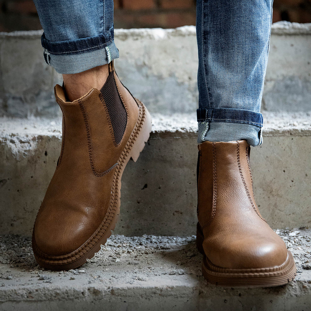 Wodoodporne Buty Wsuwane – Męskie Buty Ze Stalowymi Noskami