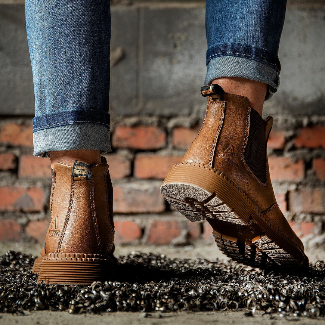 Wodoodporne Buty Wsuwane – Męskie Buty Ze Stalowymi Noskami