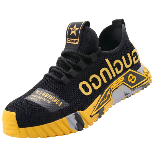 Buty robocze męskie S1P – lekkie z noskiem z tworzywa i siateczką